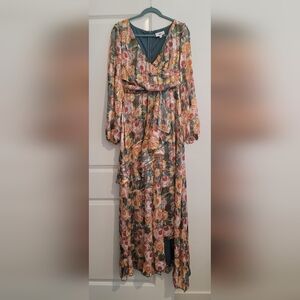 Long sleeve floral dress